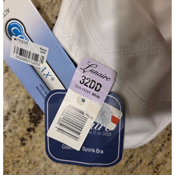 Lot of 2 Lunaire NWT! Style 11111 & 13211 Coolmax Underwire Bra 32DD Jacquard - Picture 6 of 13